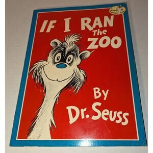 Vintage 1978 Dr. Suess If I Ran A Zoo Paper Back Random House Retired Rare